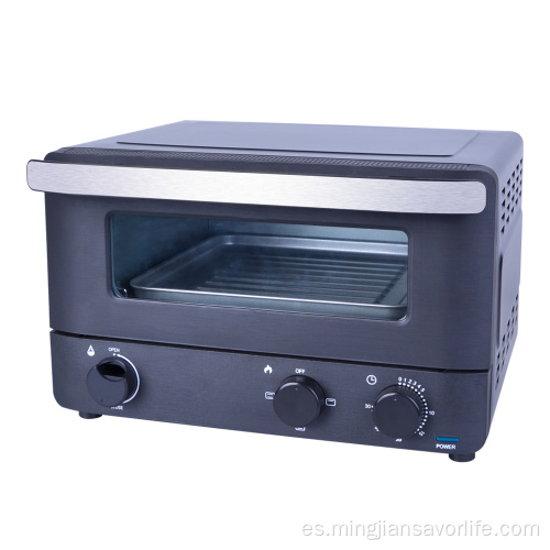 Mini horno tostador de vapor eléctrico para hornear portátil de 13 l